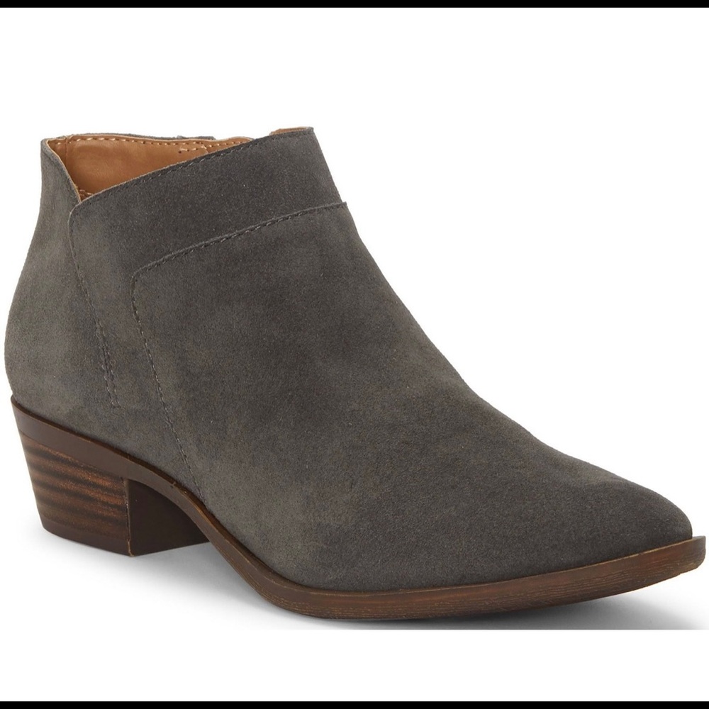 Brand New Lucky Brand Dark Gray Bootie